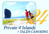 Private 4 Island and Talane Canoeing by JC Tour