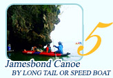 Jamesbond Sightseeing Canoe by Longtail or Speed Boat